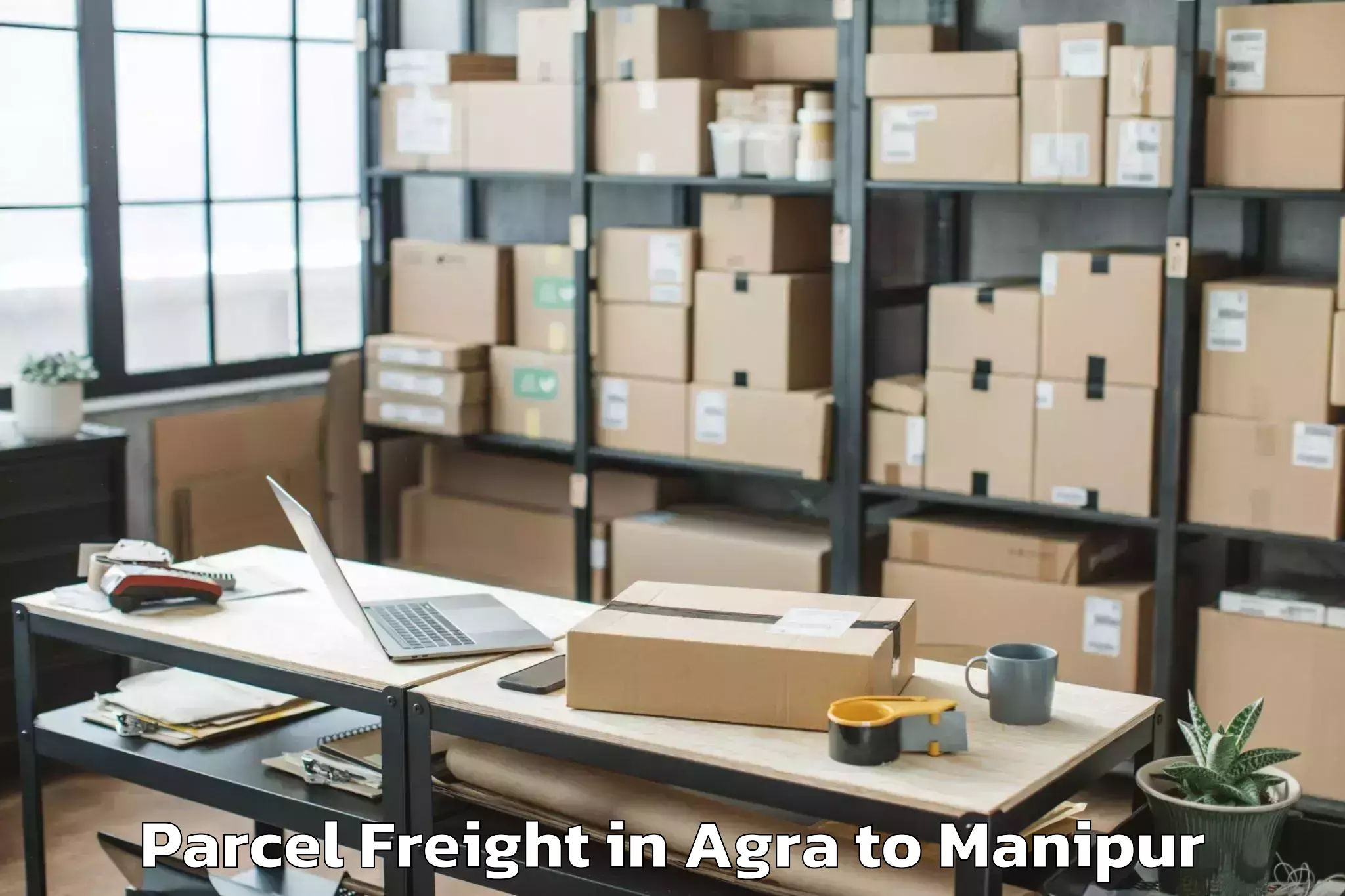 Top Agra to Churachandpur Parcel Freight Available